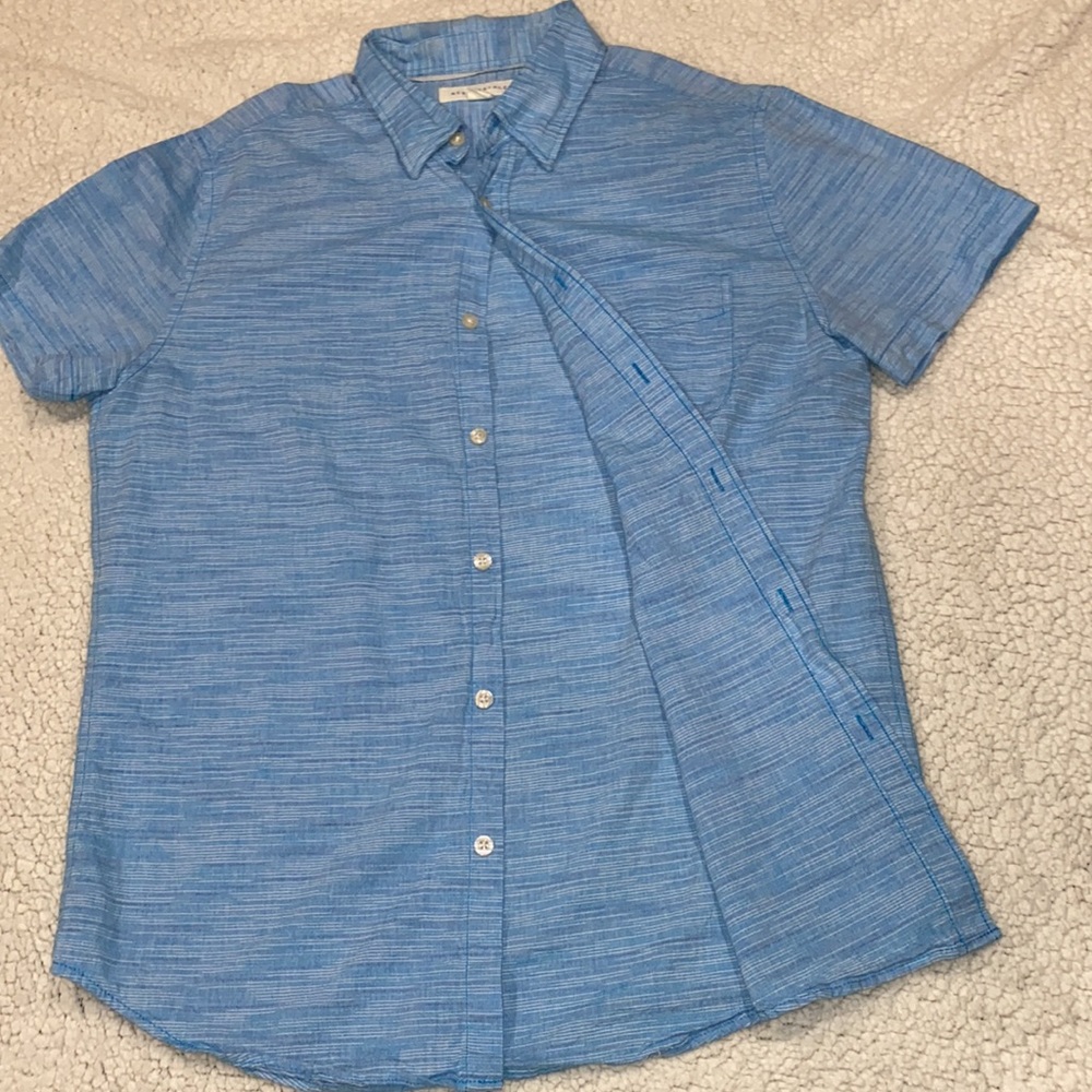 Aeropostale Casual Bright Blue Button Down